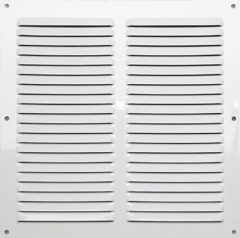 Grille d'aération en aluminium laqué - Dimensions 25 x 25 cm - Usage intérieur et extérieur_0