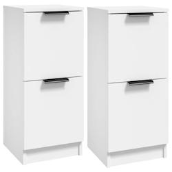 Helloshop26 - Buffet bahut commode armoire meuble de rangement organisateur cuisine salle de séjour salons lot de 2 30 x 30 x 70 cm 02_0036652 - 3000_0