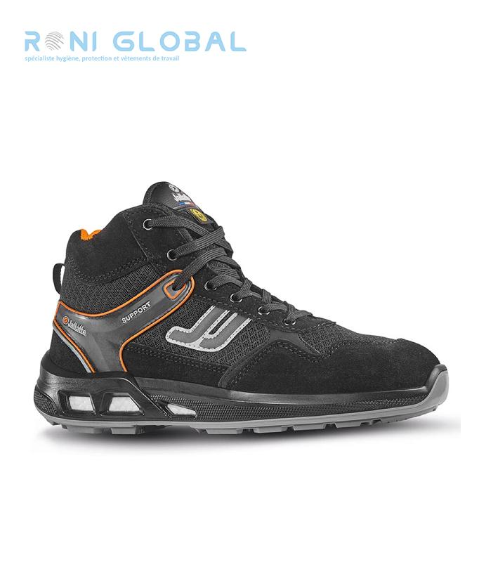 Chaussure montante de sécurité anti-fatigue S1P CI SRC ESD - JALPUNCH JALLATTE - Urban sport, cuir velours et textile respirant_0