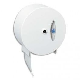 LOTUS DISTRIBUTEUR PAPIER TOILETTE JUMBO MAXI MÉTAL BLANC