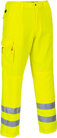 Pantalon combat hv jaune e046, m_0