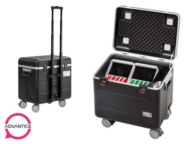 Paraproject Case i10 - Valise multimédia avec paniers amovibles pour le stockage et le rechargement de 10 tablettes jusqu'à 11''_0
