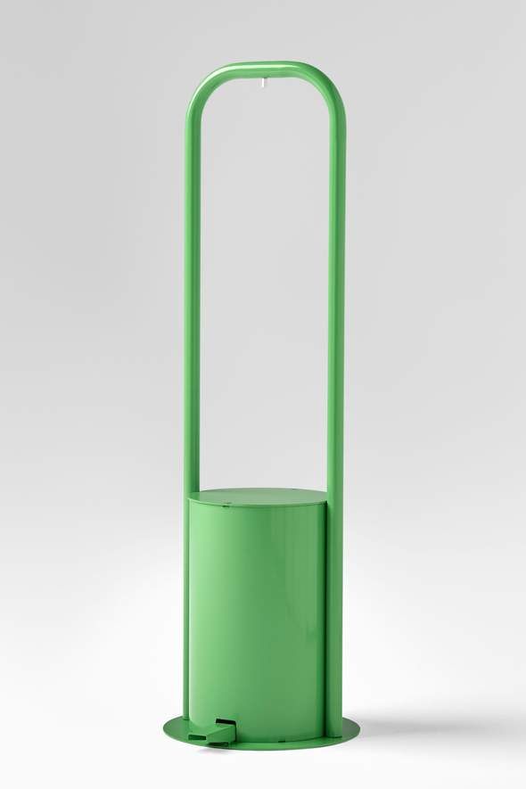 Pou - Borne avec pédale mécanique - Ytowell - Vert - Grande capacité, bouteille de 5 litres d'hydrogel_0