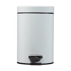 Rossignol - Poubelle salle de bain à pédale 3L ESSENCIA - blanc - blanc métal 90529_0