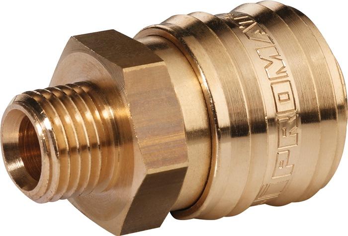 Raccord rapide DN 7,2 - filetage extérieur laiton nu G 1/4 po (13,16 mm) - PROMAT_0