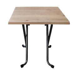 Stamp Reverdy table variation 60x60 light oak 4680 /pied gris martele - multicolore multi-matériau 3661365003500_0