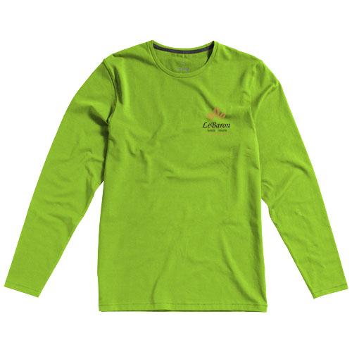 T-shirt bio manches longues pour homme - Ponoka 38018686 - coton biologique et élasthanne 200 g/m²_0