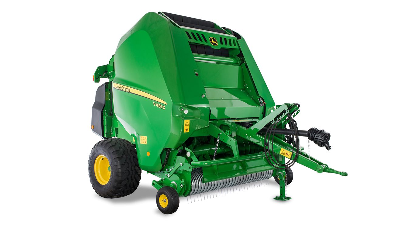 V451G - Presse à balle ronde John Deere - Diamètre réglable dans une chambre de 1,21 m - Système d'alimentation haute capacité_0