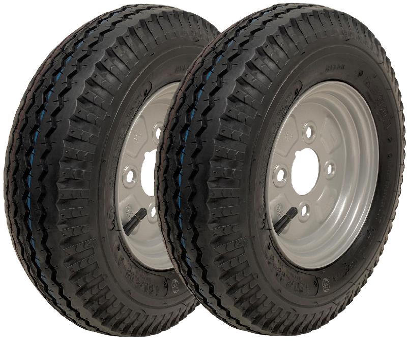4.80/4.00-8 Roue de remorque Kenda 4ply High Speed Road Legal 4 Inch PCD (Set of 2)_0
