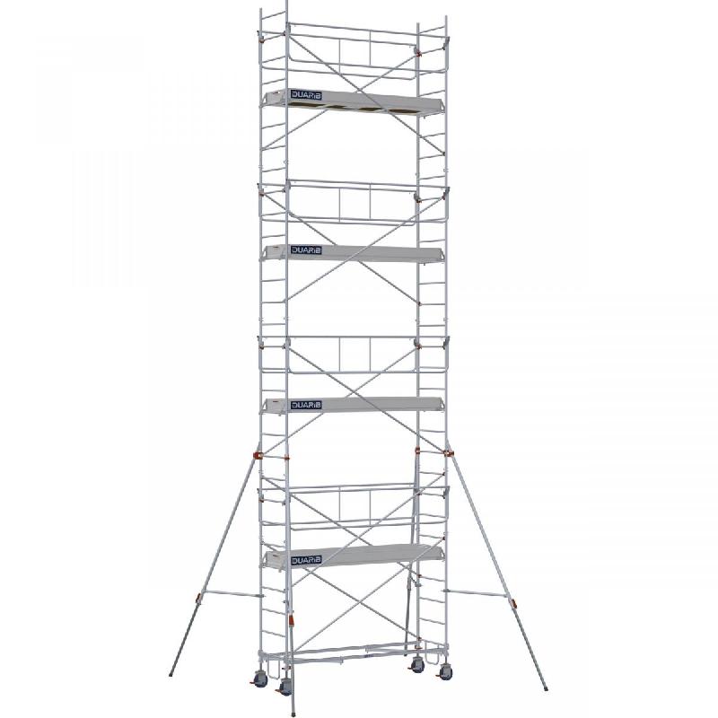 Échafaudage roulant acier ROLLSTAR 254 - Hauteur de travail 11,20 m - DUARIB - Réf. 8325092_0