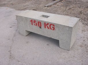 Bloc de béton moulé empilable - Masse béton 150 KG Lestage - REF2190150_0