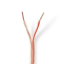 Câble De Haut-parleur  2x 2,50 Mm2  25,0 M  Bobine  Transparent Usage Non Intensif Nedis - rouge 3665476842249_0