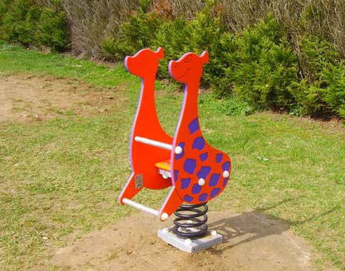 Jeu sur ressort Coucourt La Petite Girafe - Ref : 1025P/SB - 1 place - Tranche d'âge : 4-12 ans_0
