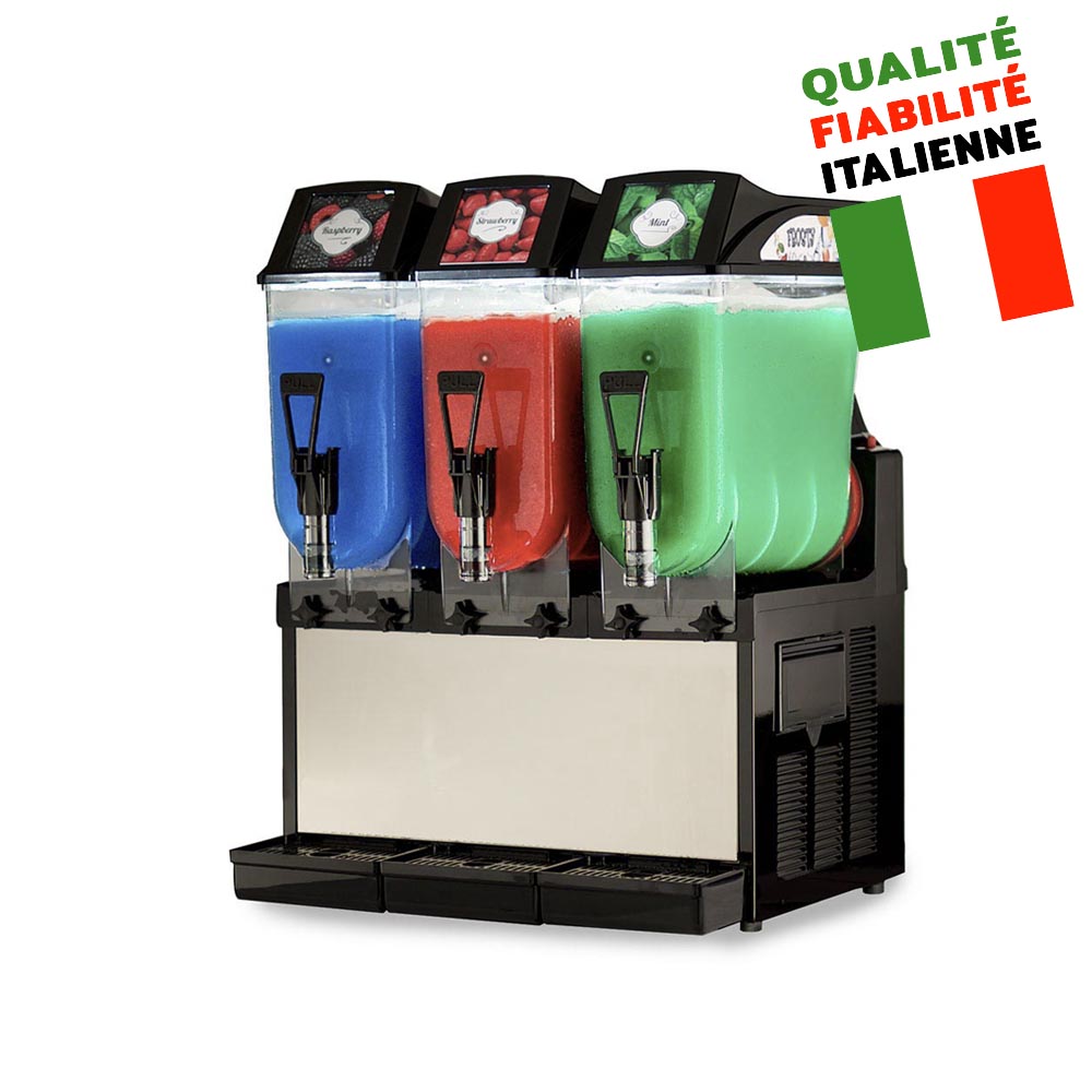 Machine à granité professionnelle de 3x12 litres avec double malaxeur- FROSTY 3_0