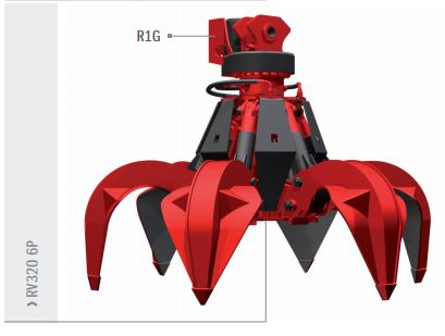 Grappins pour pelles et chargeurs rv320 6p rozzi_0