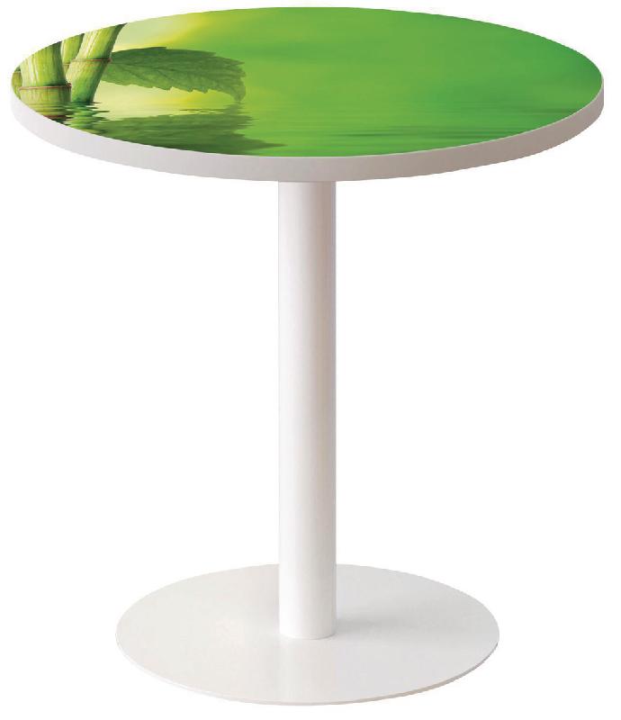 GUÉRIDON BAS EASY OFFICE PIED MÉTAL Ø 60 CM PLATEAU COLORIS DÉCOR ZEN - MANUTAN COLLECTIVITÉS