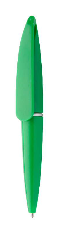 Mini stylo à bille en plastique - encre bleue - couleur verte - 7g_0