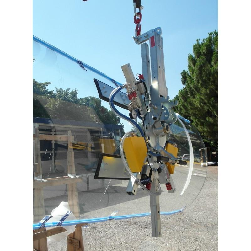 Palonnier à ventouses pour verre bombé VB2 C - 200 kg - 2 ventouses réglables_0
