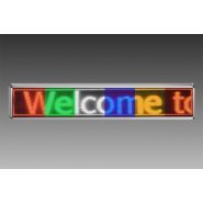 PL192032OM - Journal lumineux multicolore extérieur/intérieur Gaviota Impex - largeur 196 cm (cadre compris) - Programmable via USB_0