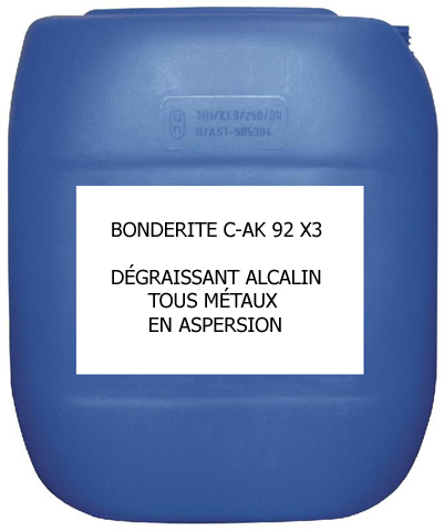 Produit Henkel Bonderite C-AK 92 X3 - Dégraissant alcalin tous métaux en aspersion_0