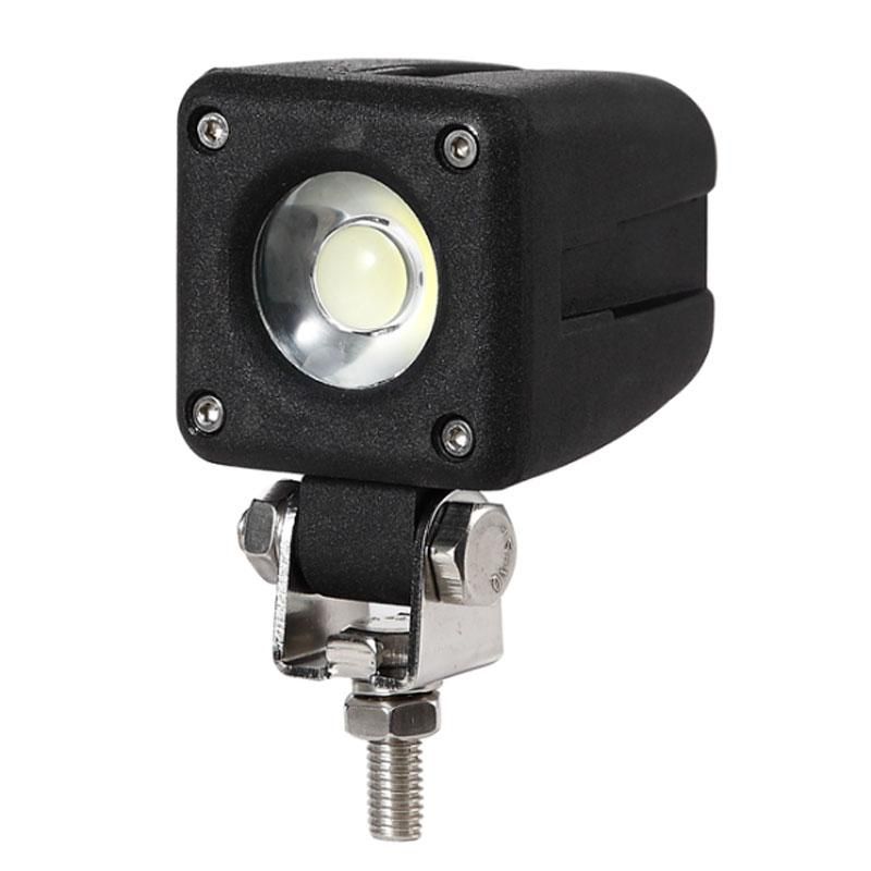 Projecteur LED carré 10W noir - 800lm, 9-32VDC, IP68 - M-Tech_0