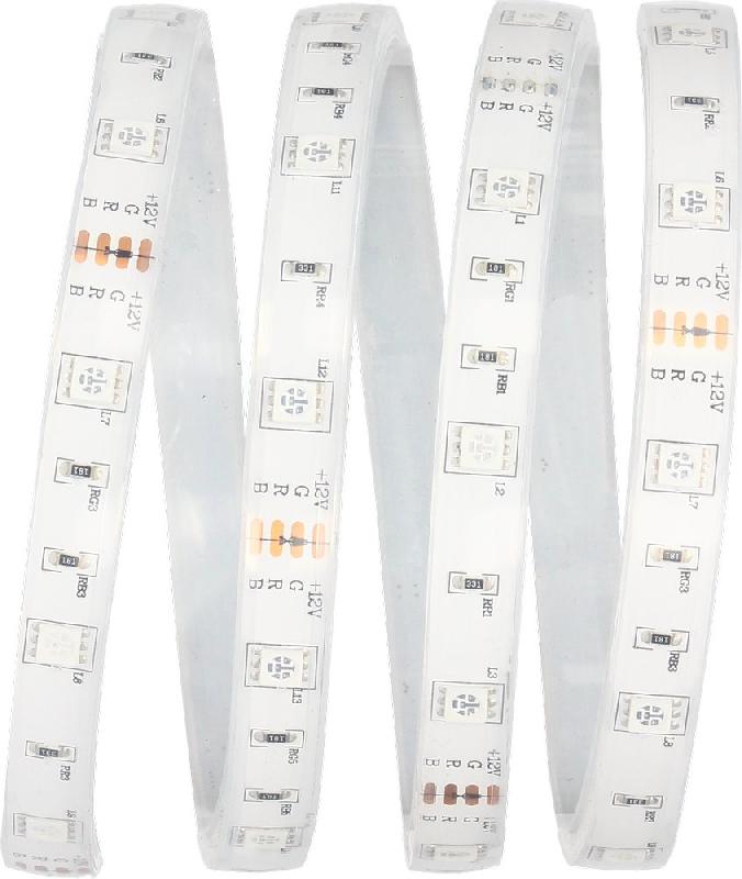 Ruban LED extérieur Krips 3m - 5W/m RGB - IP68 avec télécommande et transformateur_0