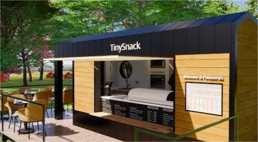 Tiny snack : remorque food truck moderne et design - 10,03 m²_0