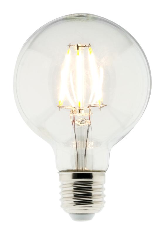 Ampoule déco filaments LED E27 - 6W - Blanc chaud - 600 Lumen - 2700K - A++ - Zenitech_0