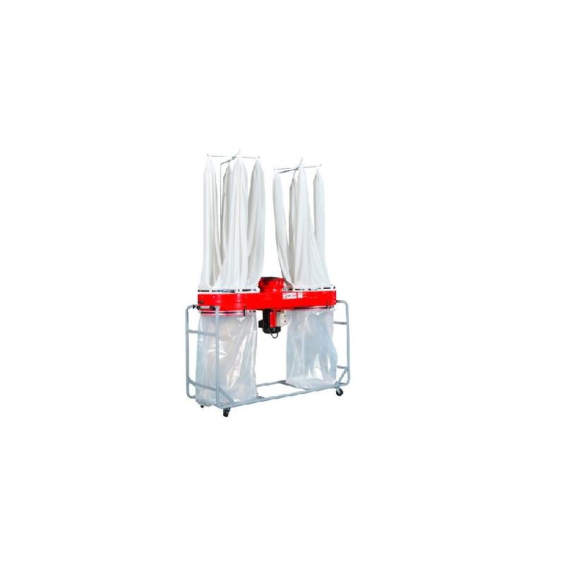 Aspirateur à copeaux de bois - 2 x 280 L - 400 V - 3700 W - ABS5340P-400V - HOLZMANN_0