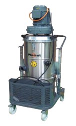 Aspirateurs industriels poussière PLANET 300 AT - 3000W triphasé - Cuve inox 50L - Débit 320 m³/h - IP65_0