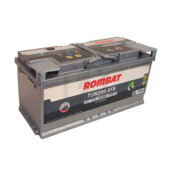 BATTERIE VOITURE ROMBAT TUNDRA EFB TEFB6110 12V 110AH 950A_0