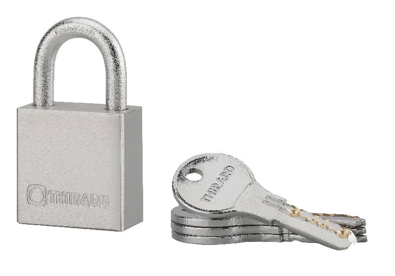 Cadenas à clé inox RINOX 40mm - Anse inox - 4 clés réversibles - Thirard_0