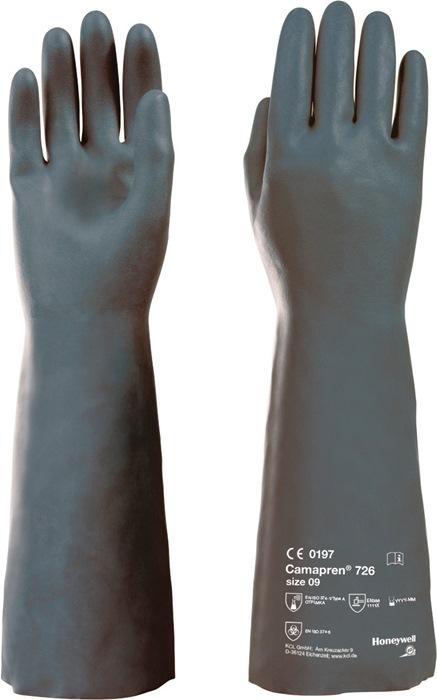 Gant de protection chimique - Camapren 726 taille 9 noire - EN388 / EN374-1 Catégorie EPI III - HONEYWELL_0