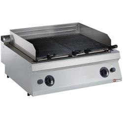 Grill pierre de lave gaz - grille en fonte - modèle top - G17/GPL8T-N - 2 modules indépendants_0