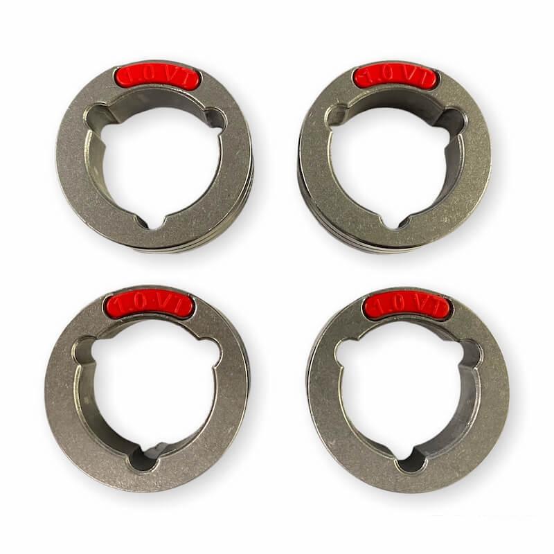 Kit 4 galets Ø1,0/1,2 ACIER/INOX pour Powertec i et Dévidoir Lincoln_0