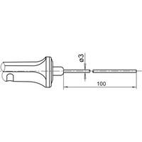 Sonde de température CTN à poignée pour mesure en immersion - Référence : FNA106L0100H_0