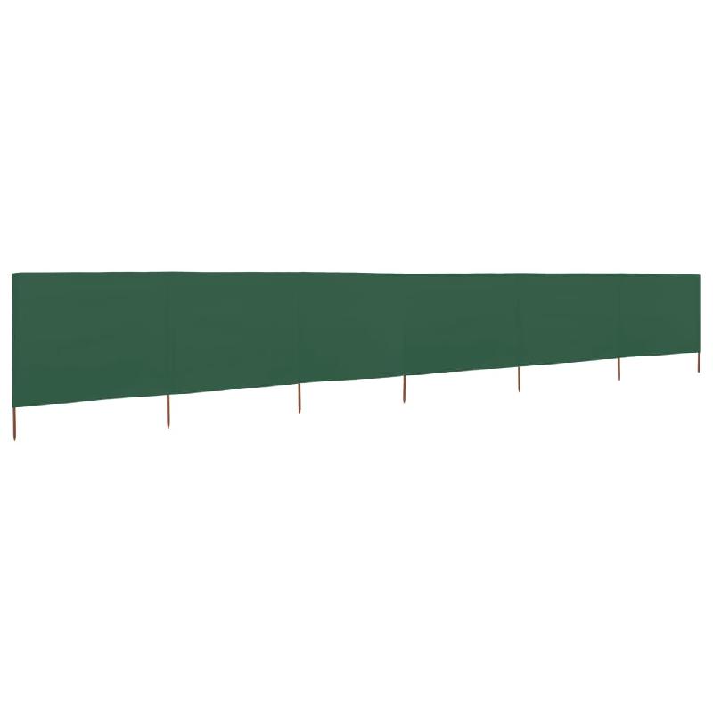 BRISES-VUE PARAVENT 6 PANNEAUX TISSU 800 X 80 CM VERT 02_0008853_0