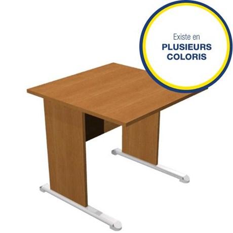 BUREAU POSTE INFORMATIQUE PIEDS L MAIA L.80 CM (COLORIS AU CHOIX)