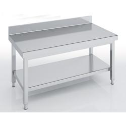 ERATOS Table De Soubassement Adossee Hauteur 600 - Profondeur 600 - Avec Etagere - 800X600X600 - Livree Demontee MMBD60-80 - Acier inoxydable 18/10 MM_0