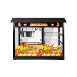 GGM Gastro Machine à pop-corn professionnelle noire 5 kg/h - avec placard chauffant - noir 4063326411222_0