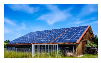 Hangar solaire monopente - photovoltaïque avec orientation optimale - stockage et abri pour animaux_0