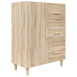 Helloshop26 - Buffet bahut commode armoire meuble de rangement organisateur cuisine salle de séjour salon sonoma 69,5 x 34 x 90 cm 02_0031675 - 30002_0