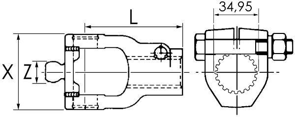 MACHOIRE GRAND ANGLE WE2480 1''3/8-Z21 32X76