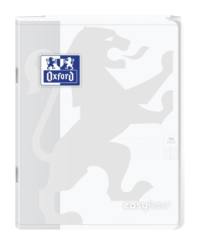 Oxford Lot de 10 Cahier EasyBook piqué 17x22, 96p./48 feuilles 90g/m², Séyès, incolore - 3020120119519_0