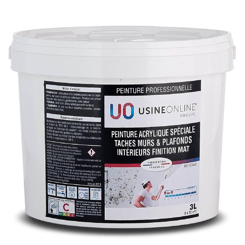 Peinture intérieur pour mur et plafond - Peinture Acrylique Mat pour Intérieurs Professionnelle USINE-ONLINE Réf: UO-MAT-INTERIEUR_0