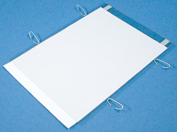 Porte-étiquette crochets - PVC transparent 0,5 mm - Dimensions Ht 30cm x Lg 21cm_0