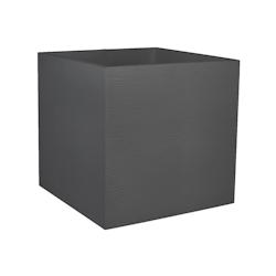 Pot carre GRAPHIT anthracite 57L POETIC - gris plastique polypropylène 013729 G.ANT SX1_0