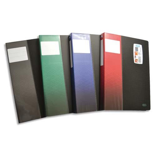 PROTÈGE DOCUMENTS STAND UP 80 VUES, 40 POCHETTES. EN POLYPROPYLÈNE OPAQUE. FORMAT A4. COLORIS NOIR - LOT DE 3