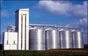 Silos industriels - fond plat pour grains secs_0