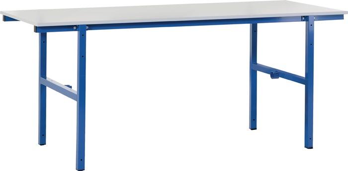 Table d'emballage et de travail ROCHOLZ - L.2000xP800xH850 mm - Pieds thermolaqués et plateau en plastique gris clair_0